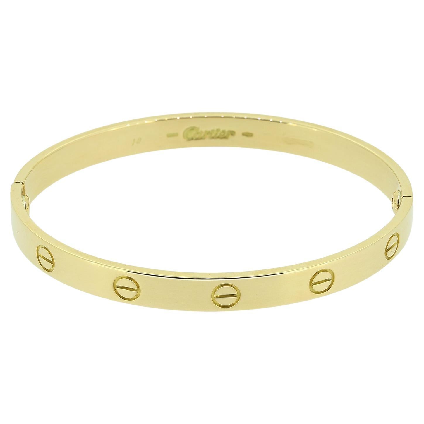 Cartier Classic LOVE Bangle Size 18