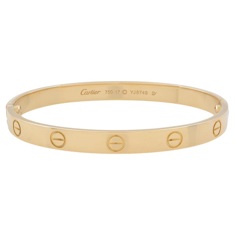 Cartier Classic Love Bracelet 18k Yellow Gold For Sale At 1stdibs