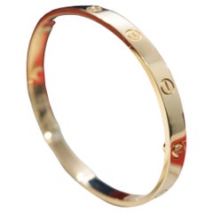 Cartier Classic Love Bracelet in Yellow Gold Size 20 with Box & Papers B6067520