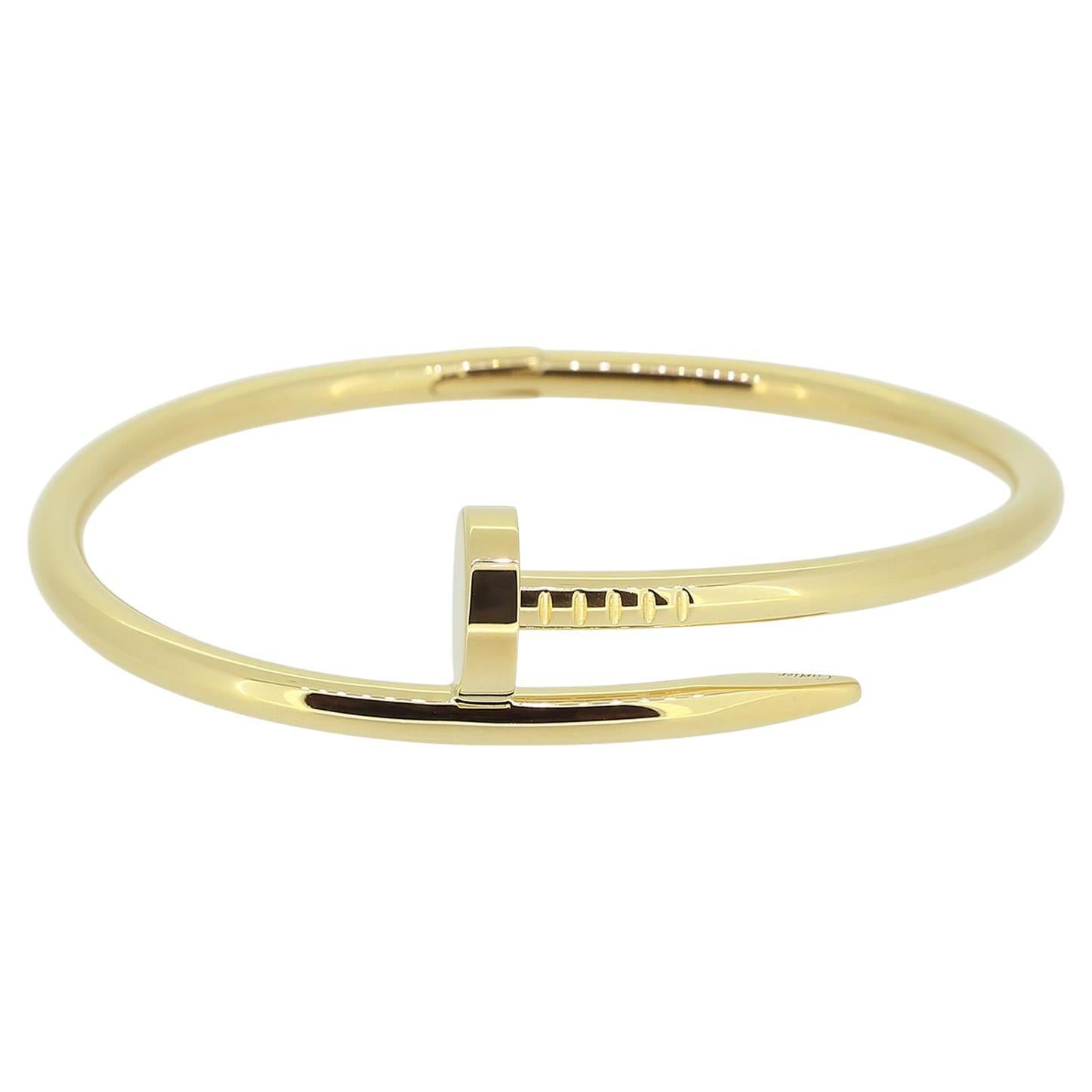 Cartier Modello Classico Juste un Clou Bracciale Misura 16 in vendita