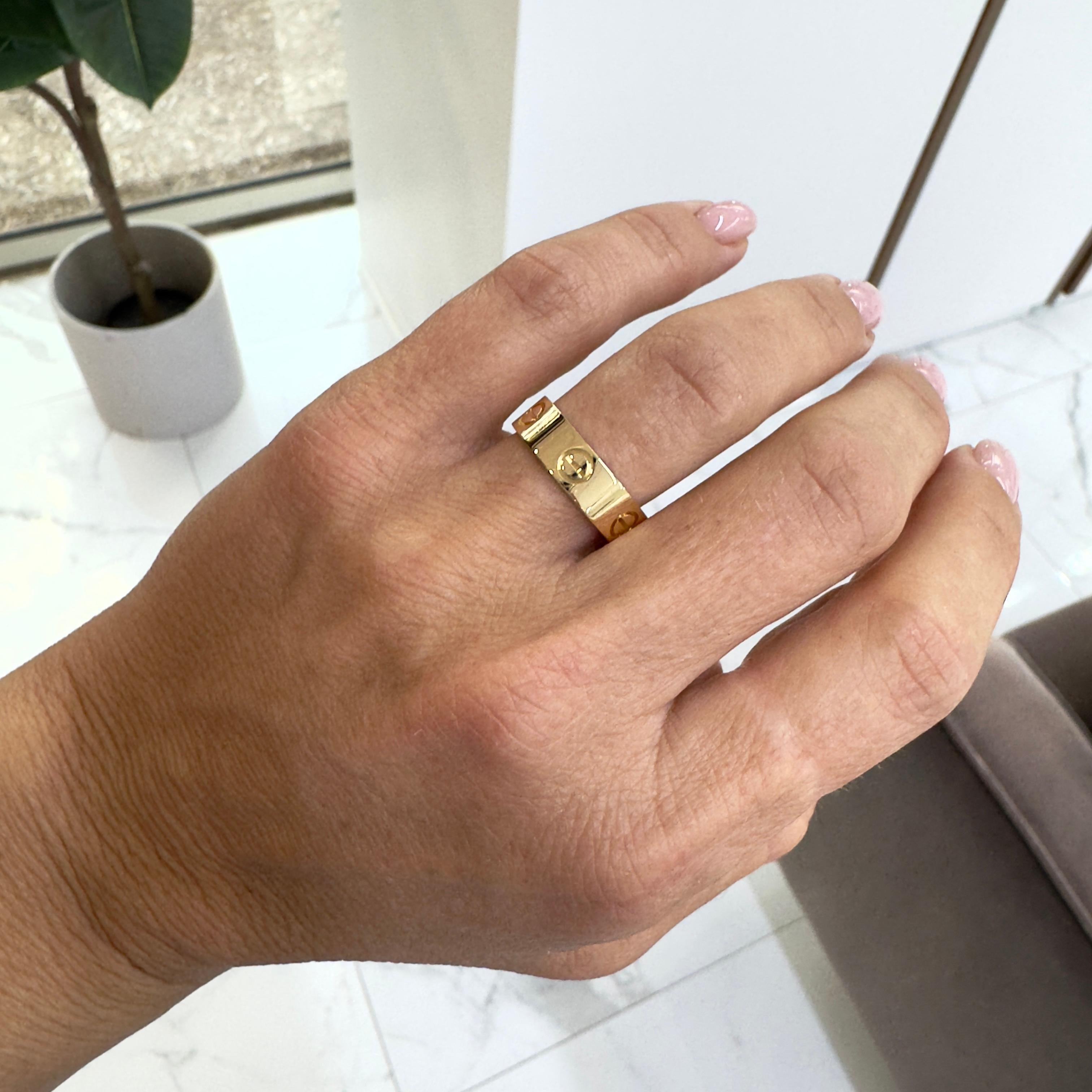 Cartier Classic Model Love Anello nuziale in oro giallo 18K in vendita 4