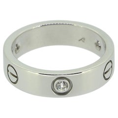 Cartier Classic Model Three Diamond LOVE Anello Taglia Q (58)