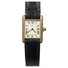 Cartier Classic Tank Vermeil Ladies Quartz Wrist watch