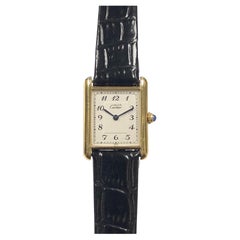 Cartier Classic Tank Vermeil Mid Size Quarz-Armbanduhr