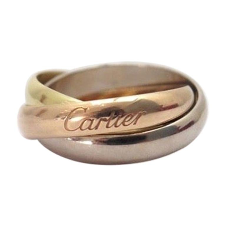 Cartier Classic Trinity 18 Karat 3 Gold Men's Ring
