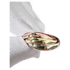 Cartier Classic Trinity Ring 18K Weiß, Gelb und Rose Gold Größe 54