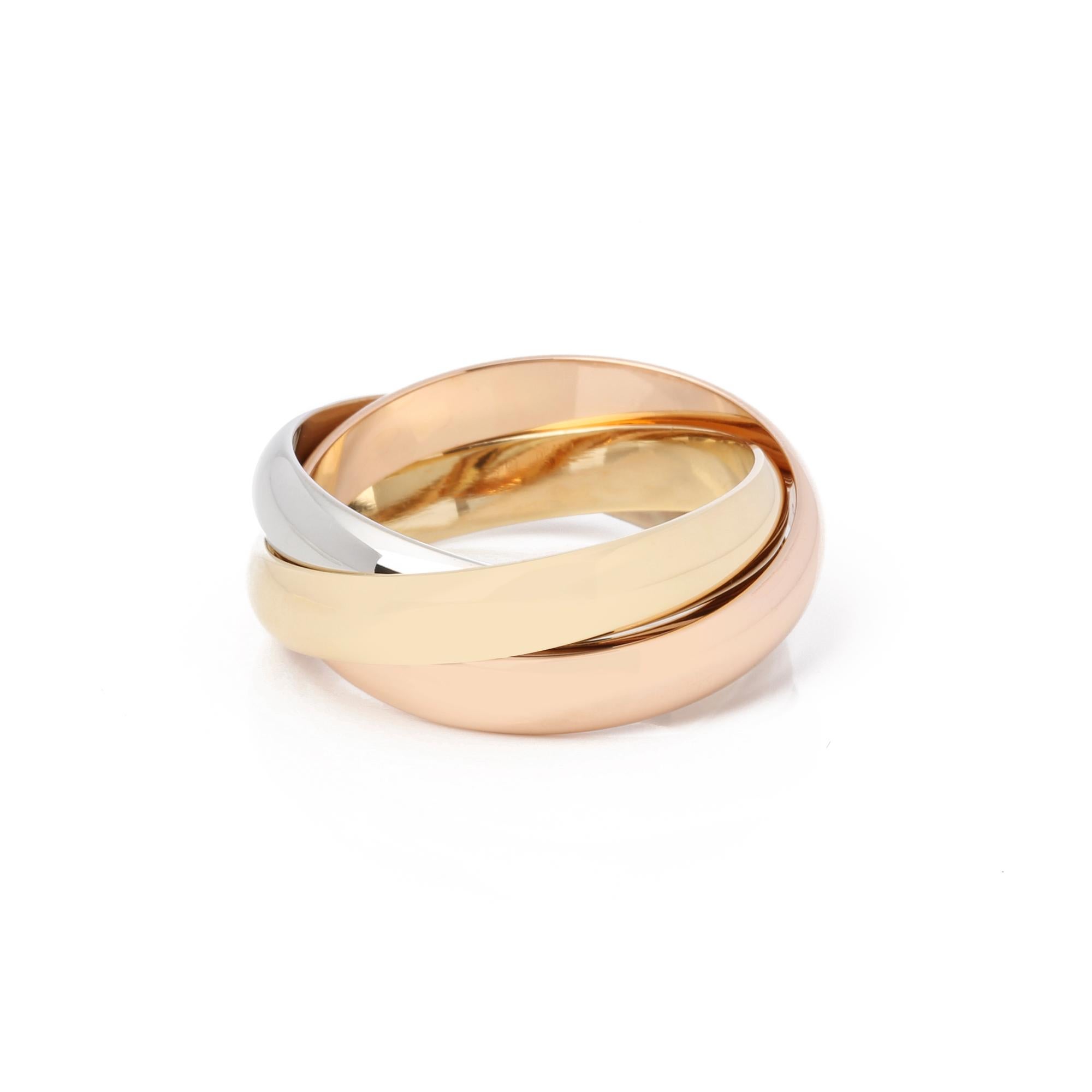 Cartier Klassischer Trinity-Ring im Zustand „Gut“ in Bishop's Stortford, Hertfordshire