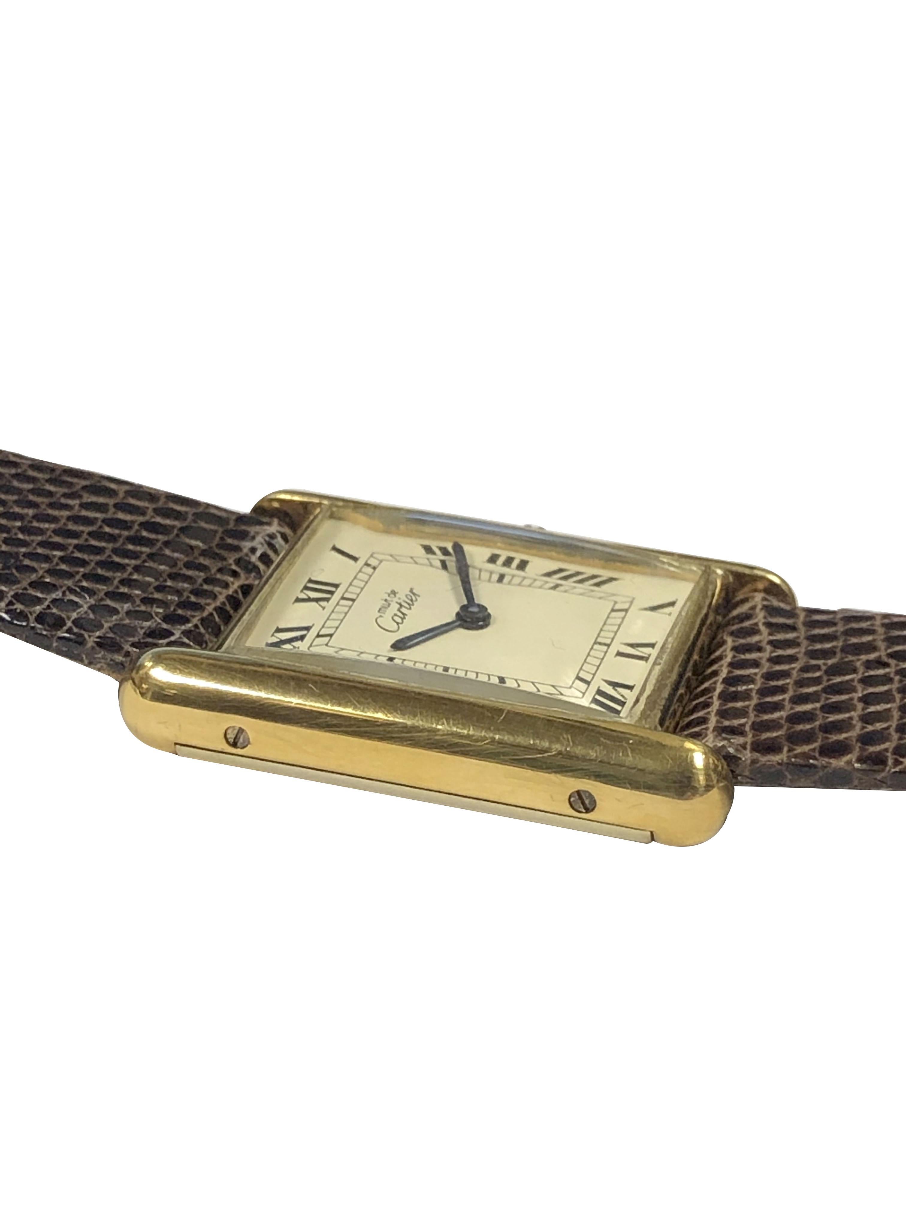 vermeil in gold watch