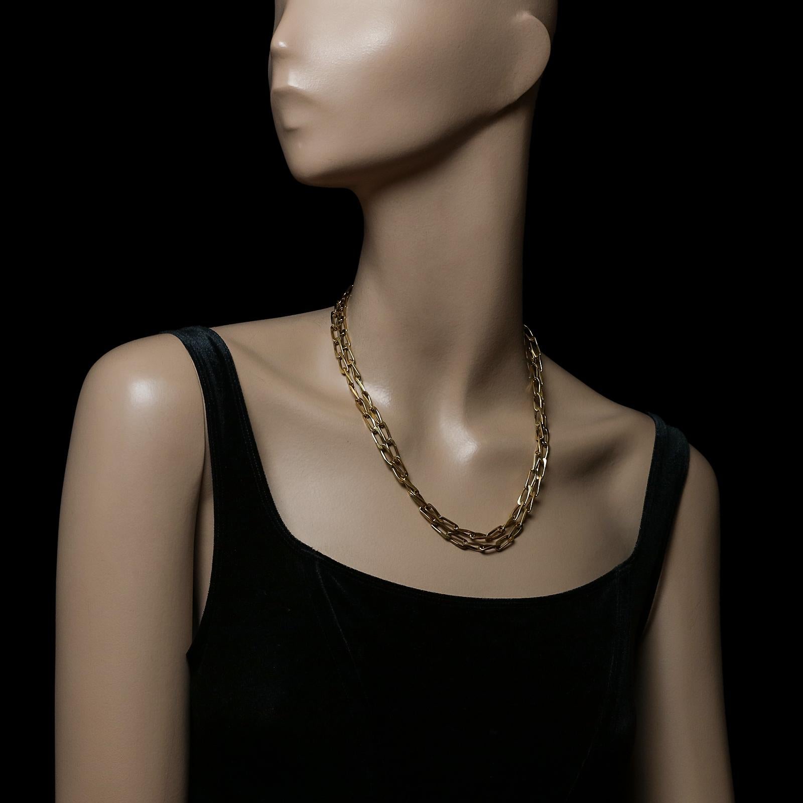cartier paper clip necklace