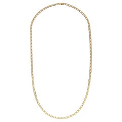 Cartier Classic Vintage 18ct Gold Büroklammer Kette Halskette:: 1976