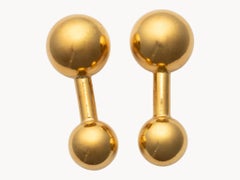 Cartier Classic Gelbgold Barbell Manschettenknöpfe