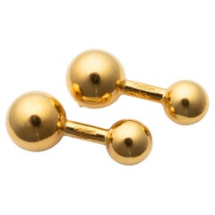 Cartier Classic Gelbgold Barbell Manschettenknöpfe