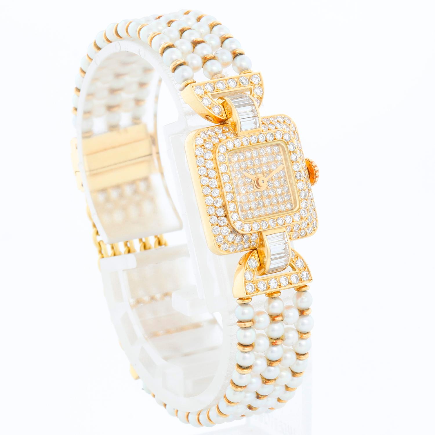 Women's Cartier Classique Pearl & Diamond Ladies Watch