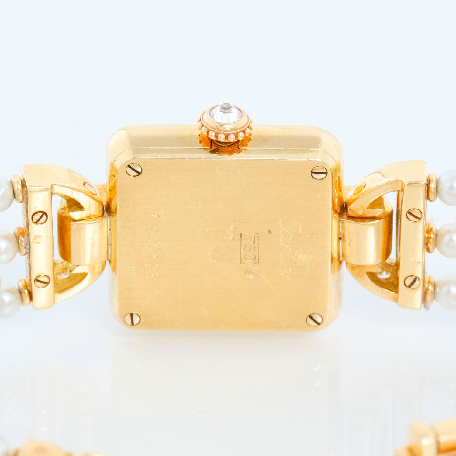 Cartier Classique Pearl & Diamond Ladies Watch 2