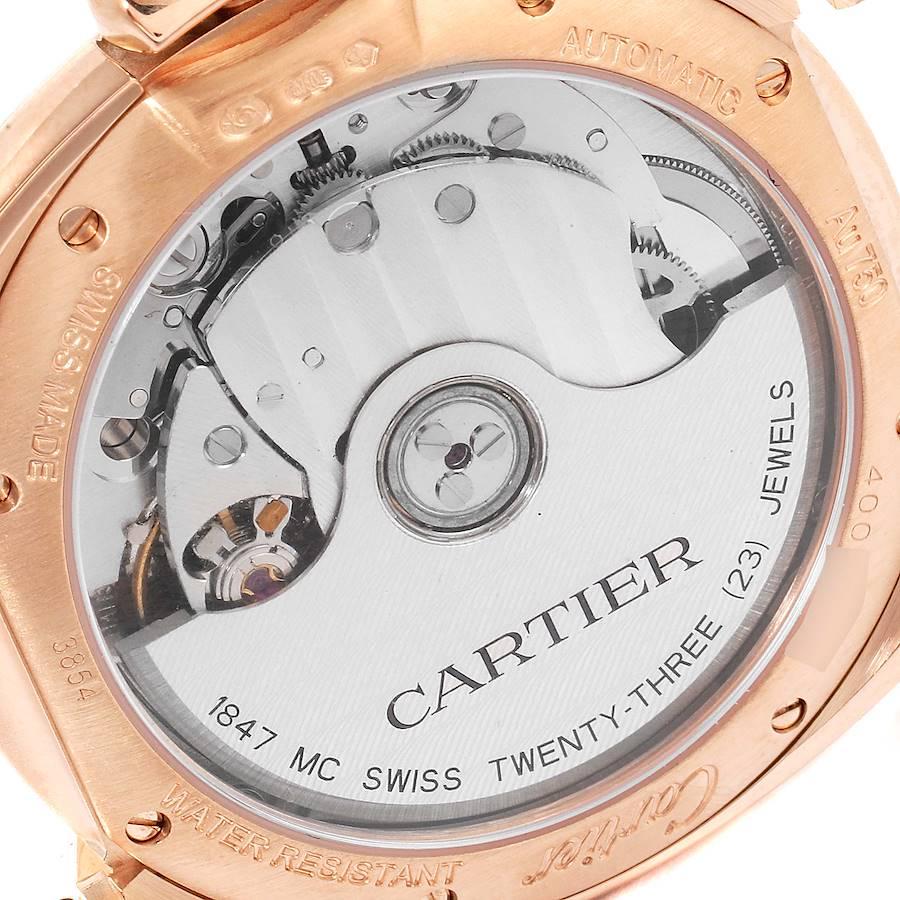 Cartier Montre Cle automatique pour femme en or rose 18 carats et diamants WFCL0003 en vente 2