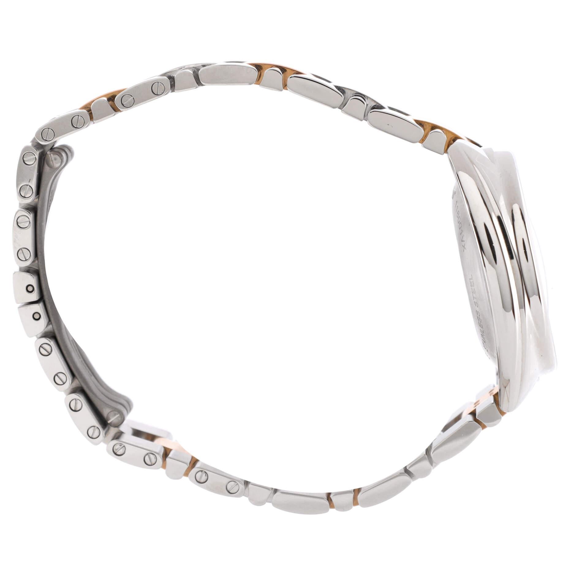 Cartier Cle de Cartier Automatikuhr aus Edelstahl und Roségold 31 für Damen oder Herren