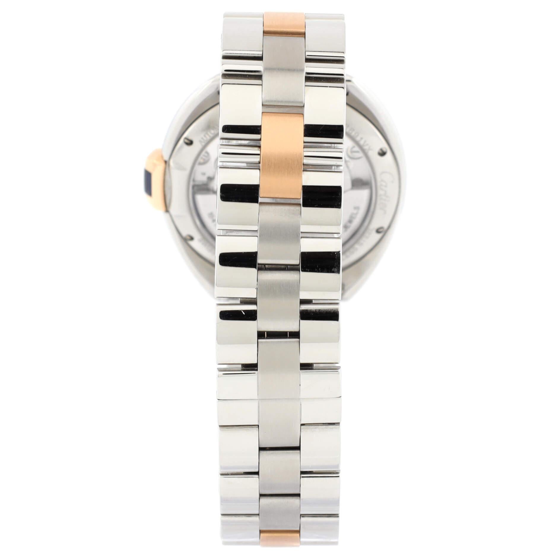 Cartier Cle de Cartier Automatic Watch Stainless Steel and Rose Gold 35 1