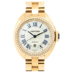Cartier Clé de Cartier Diamond Watch 18 Karat in Stock