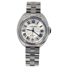 Reloj de pulsera Cartier Cle de Cartier de acero de tamaño medio de cuerda automática