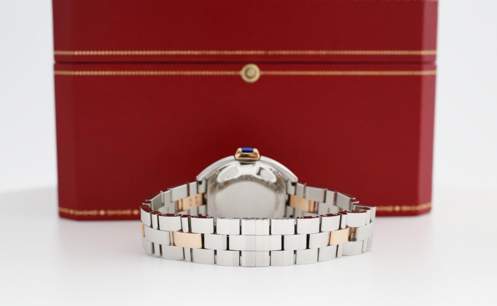 Cartier Cle de Cartier Ref. 3867 Orologio automatico in acciaio/oro rosa 33mm in vendita 3