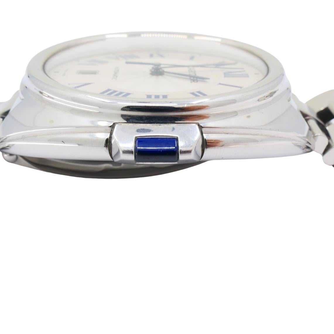 Cartier Clé de Cartier Automatikuhr aus Edelstahl im Angebot 11