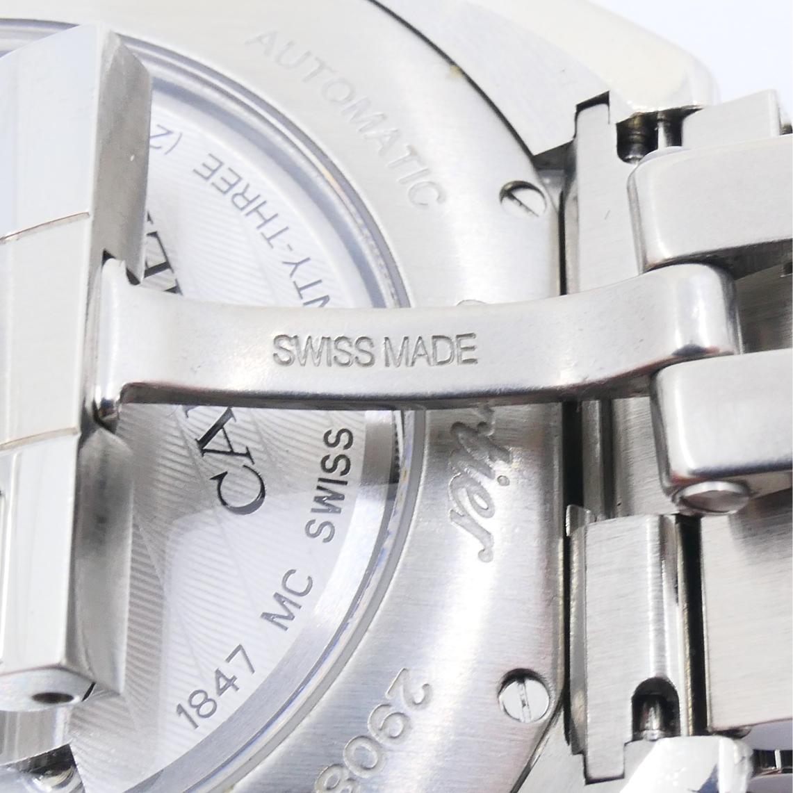 Cartier Clé de Cartier Automatikuhr aus Edelstahl im Angebot 4