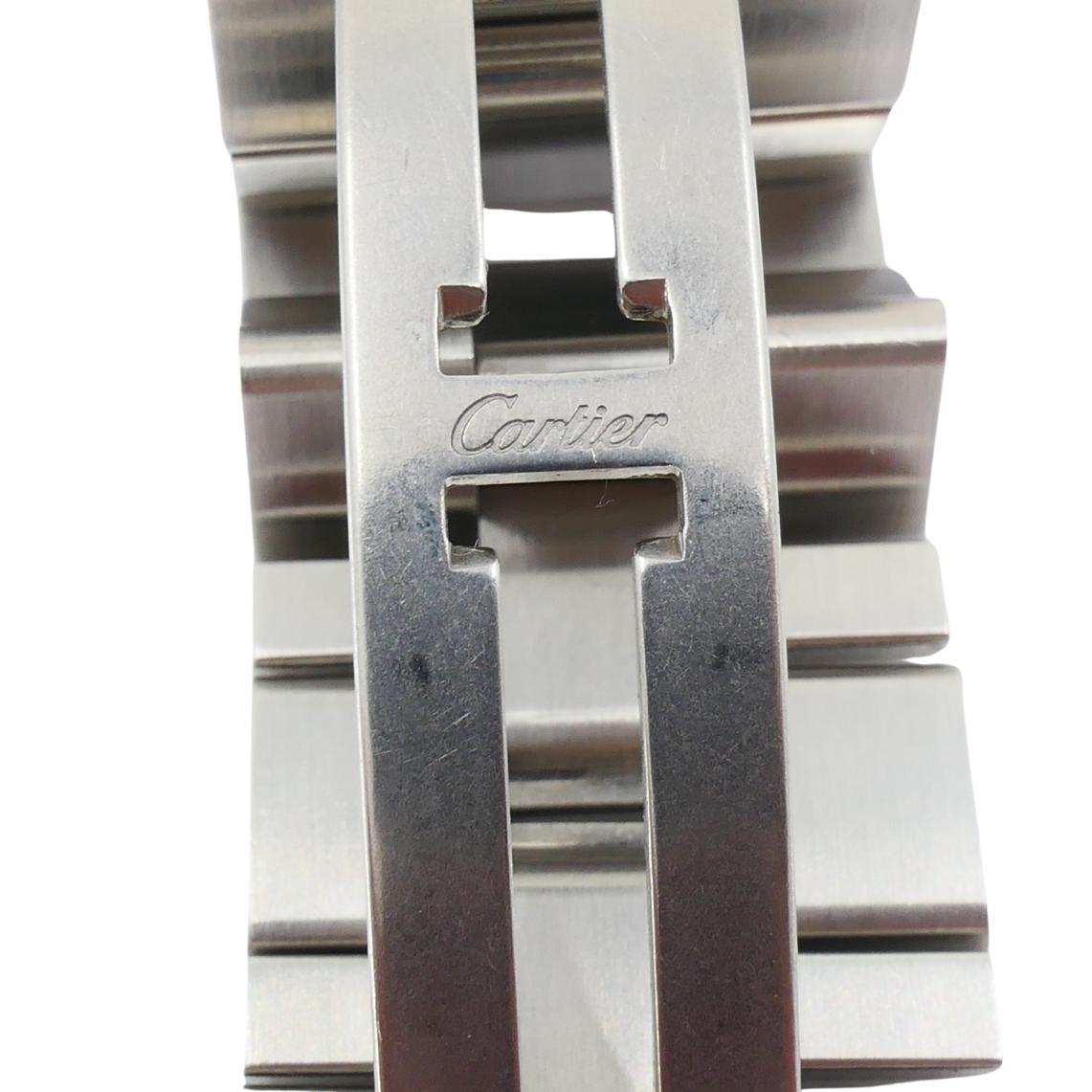 Cartier Clé de Cartier Automatikuhr aus Edelstahl im Angebot 5