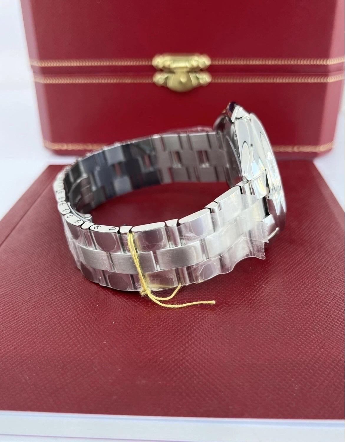 Cartier Cle De Cartier Stainless Steel Silver Dial 40mm WSCL0007 UNWORN For Sale 3