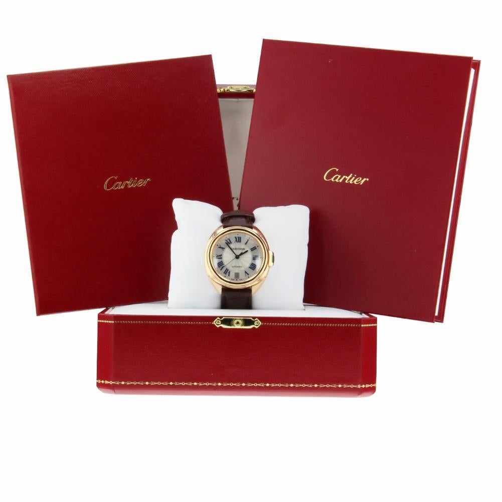 Contemporary Cartier Cle de Cartier WGCL0013; Silver Dial, Certified and Warranty