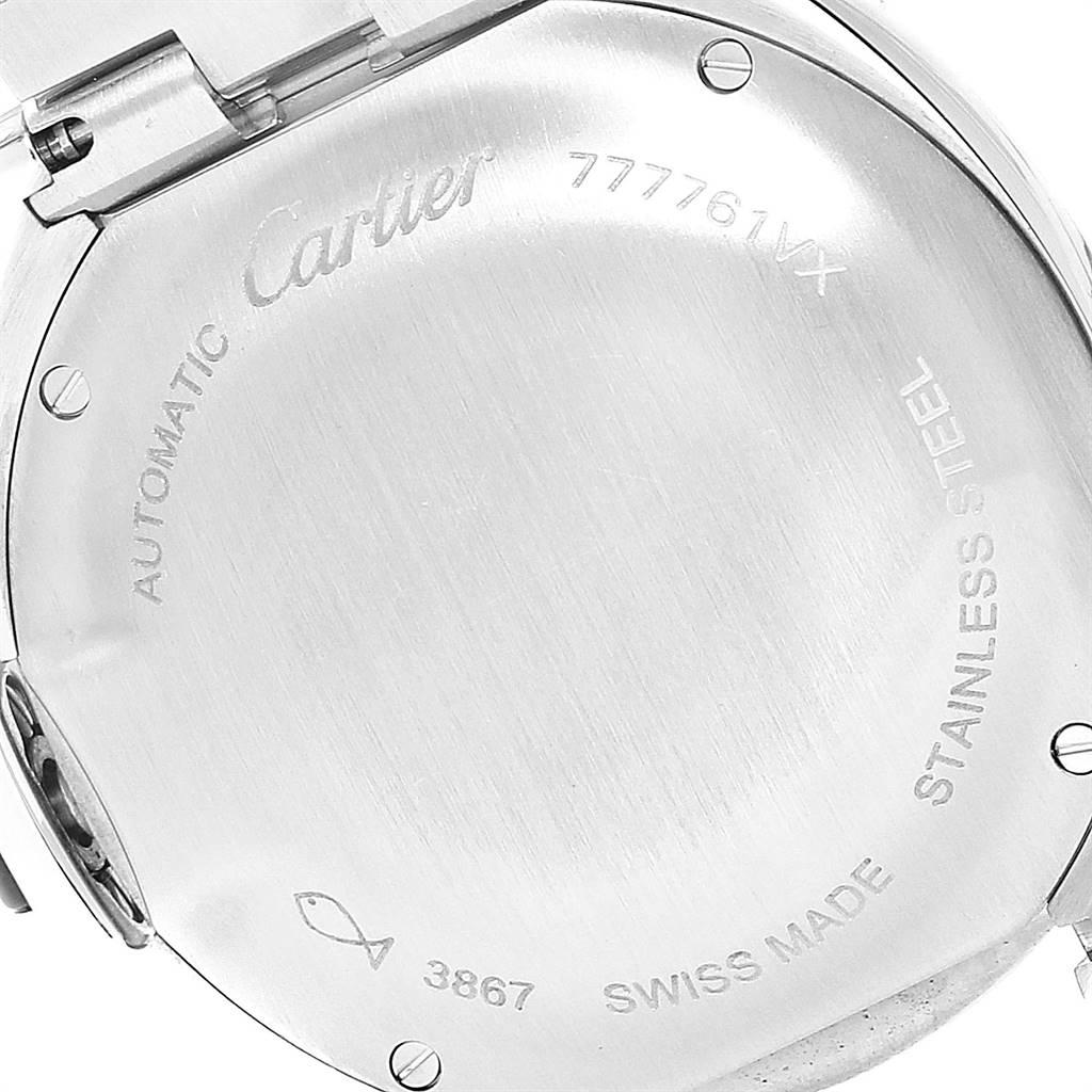 Cartier Cle Silver Guilloche Dial Automatic Steel Ladies Watch WSCL0005 2