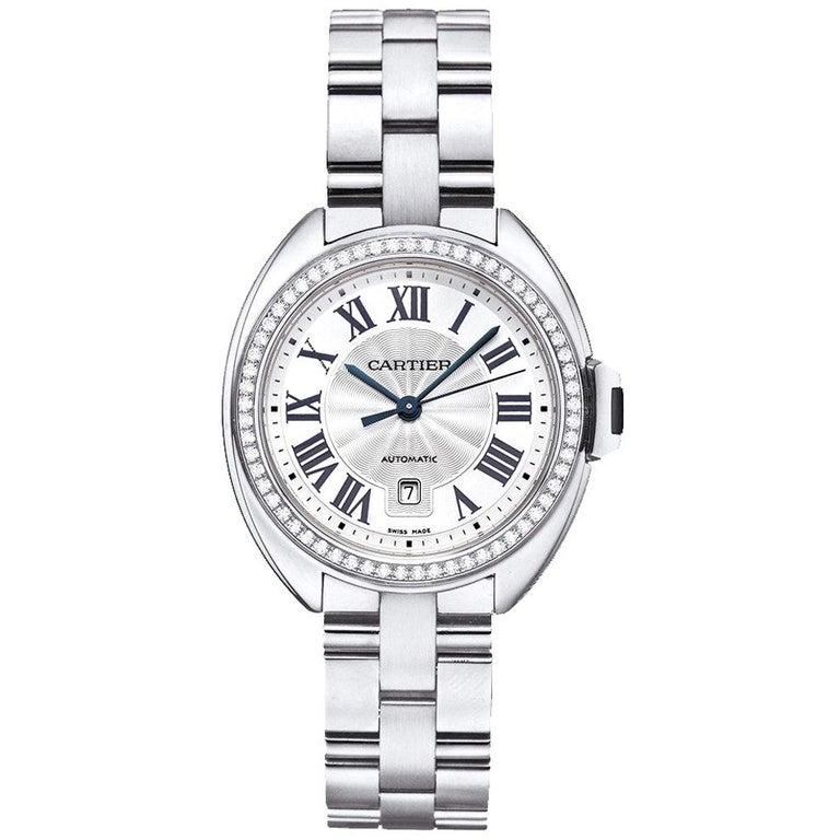 Women's Cartier Clé White Gold and Diamond 'WJCL0002' For Sale