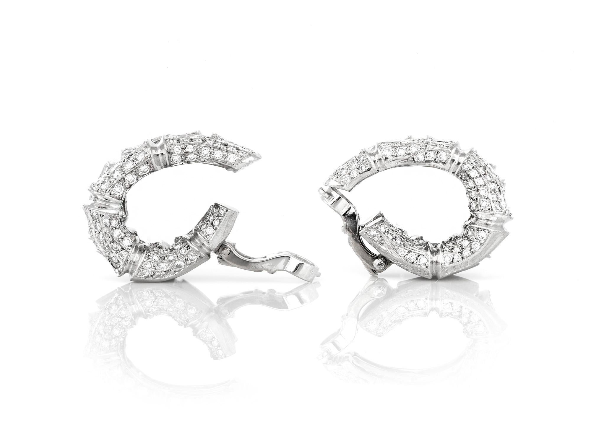 Cartier Diamant-Ohrringe mit Clip (Moderne)