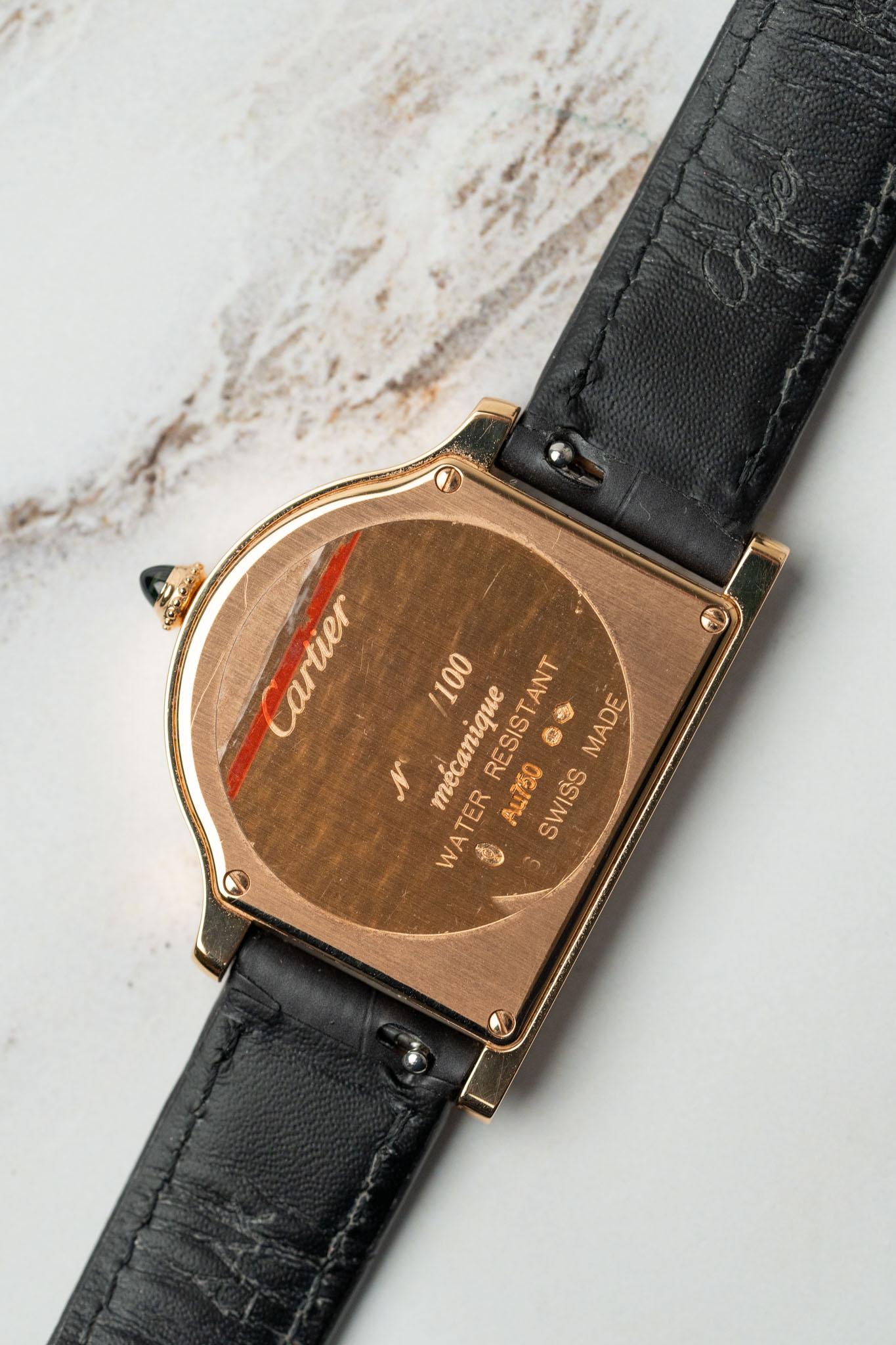 Cartier Cloche WGCC0003 Collection Privee Anthrazit Zifferblatt Limitiert 100 Stück im Angebot 7