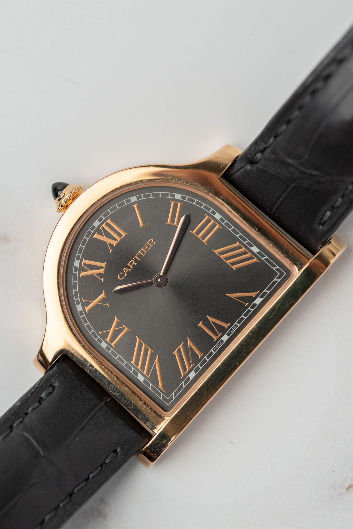 Cartier Cloche WGCC0003 Collection Privee Anthrazit Zifferblatt Limitiert 100 Stück im Angebot 3