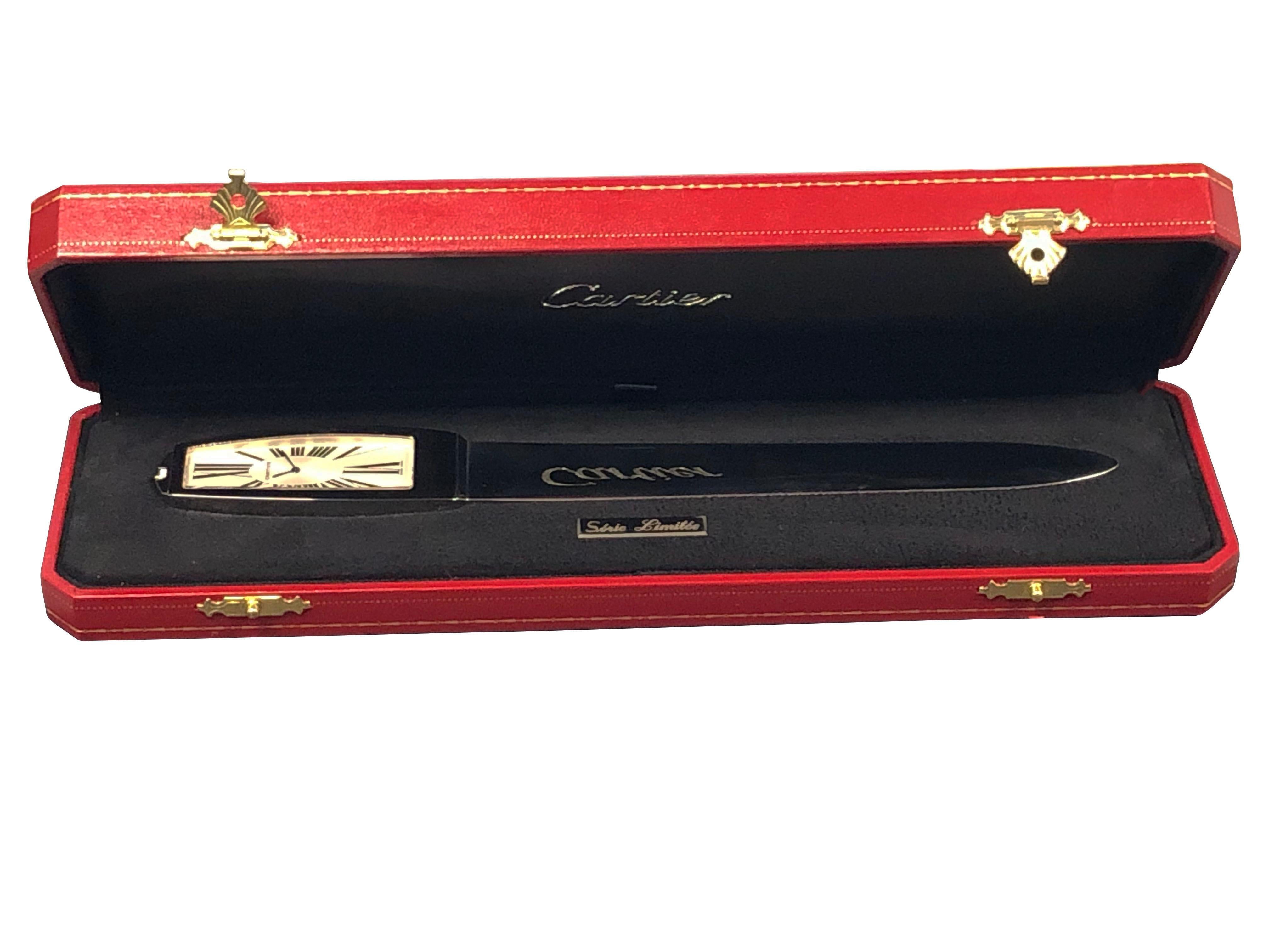Cartier Clock Letter Opener Limited Edition Never Used For Sale 2