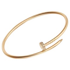 Cartier Clou “Nail” Small Bracelet in 18k Yellow Gold, Diamonds