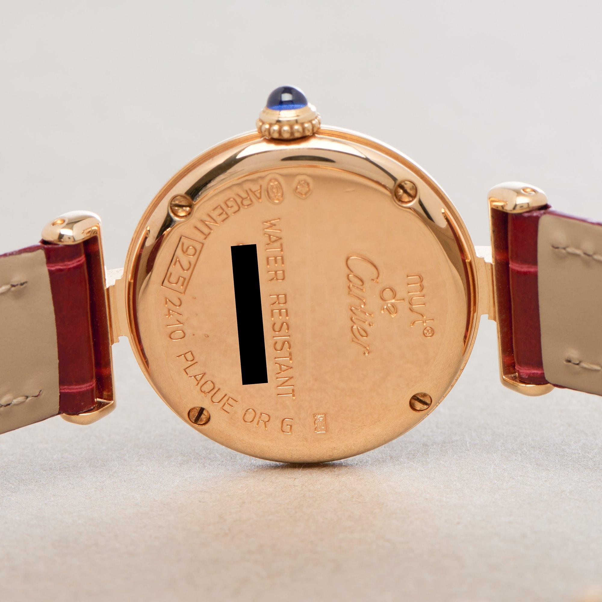 Cartier Colisee 0 W1011554 Damen Gold plattiert 0 Uhr 4