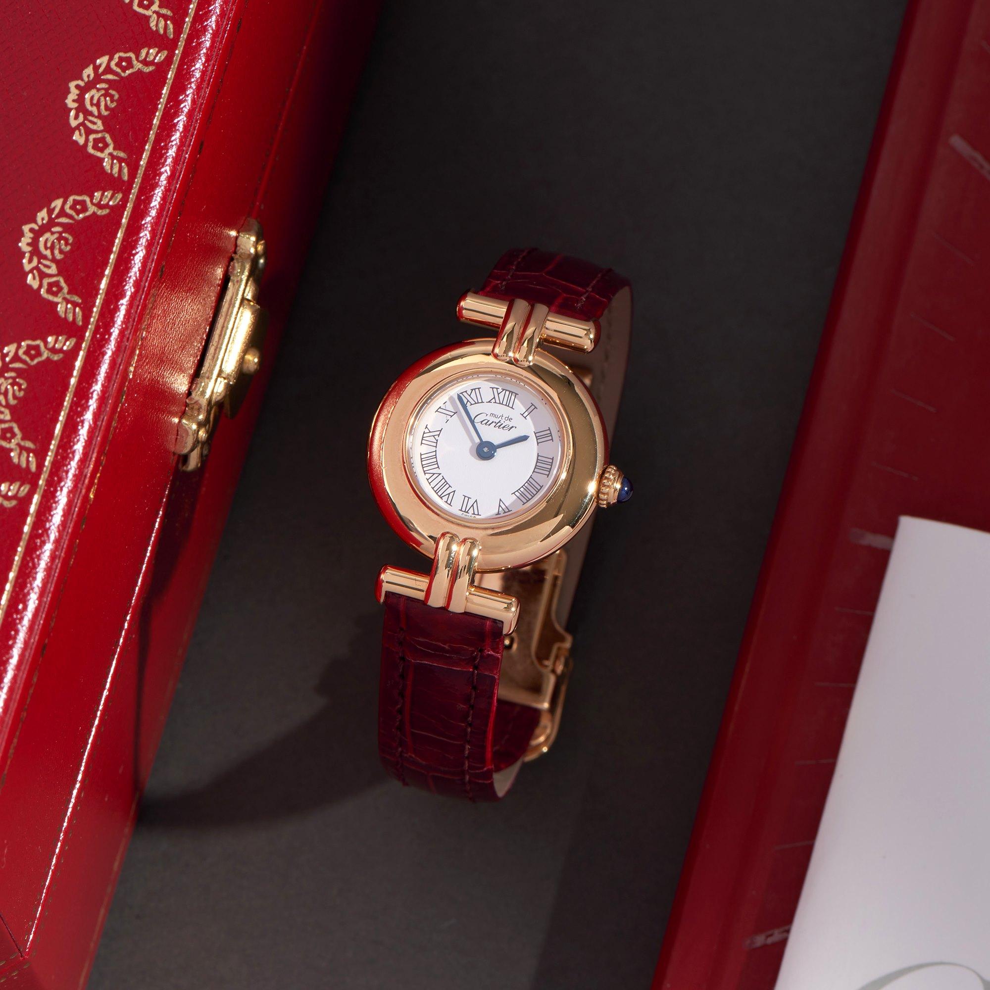 Cartier Colisee 0 W1011554 Damen Gold plattiert 0 Uhr 6