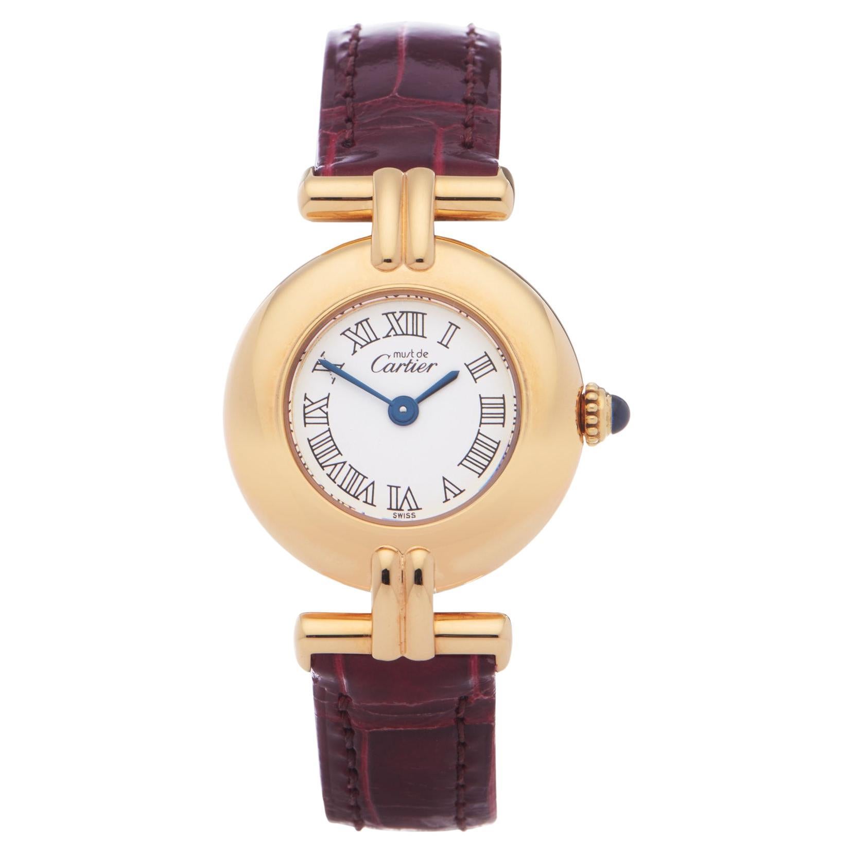 Cartier Colisee 0 W1011554 Ladies Gold Plated 0 Watch