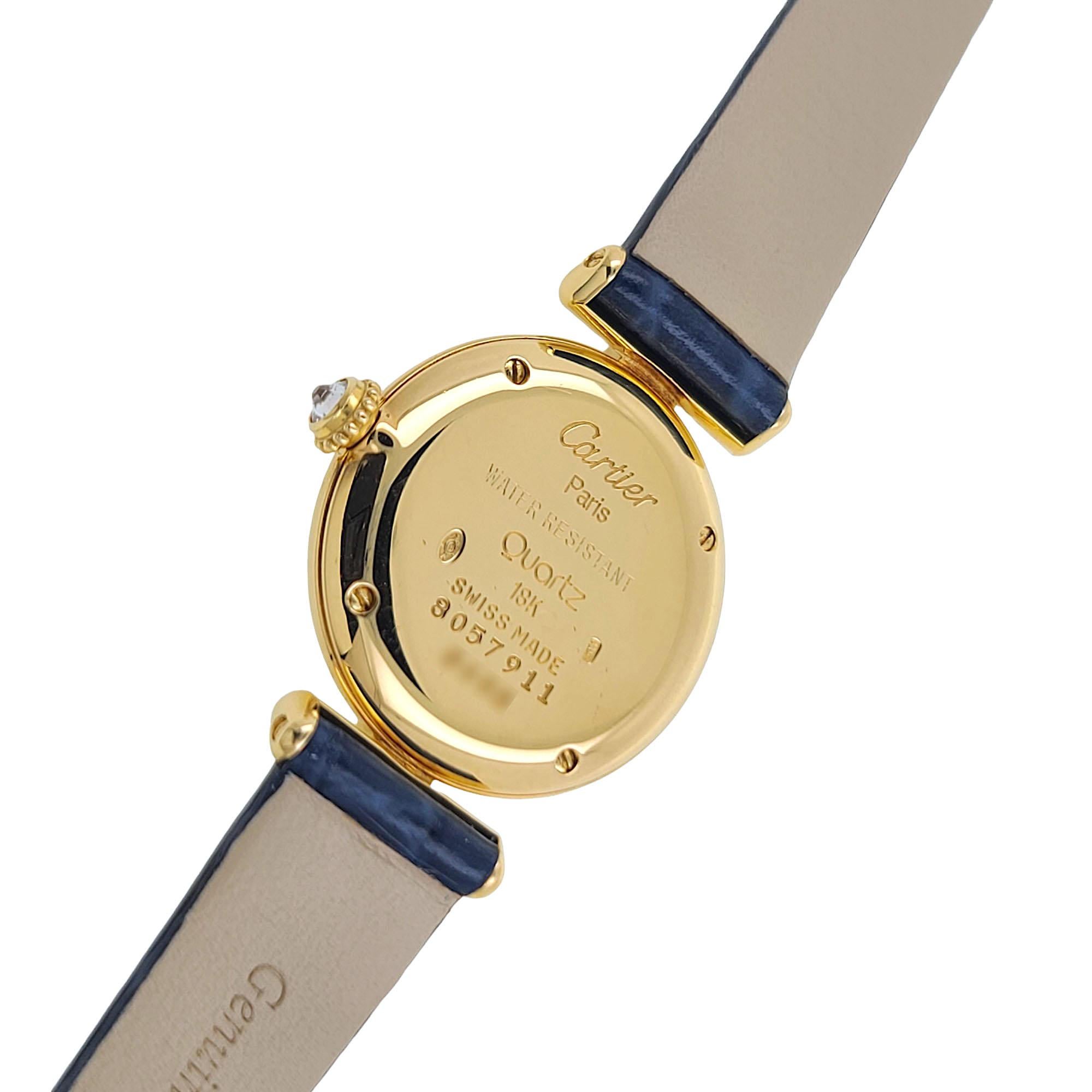Cartier Colisée en or 18k appelé aussi Rivoli 8057911 avec 43 diamants Factory Set 4