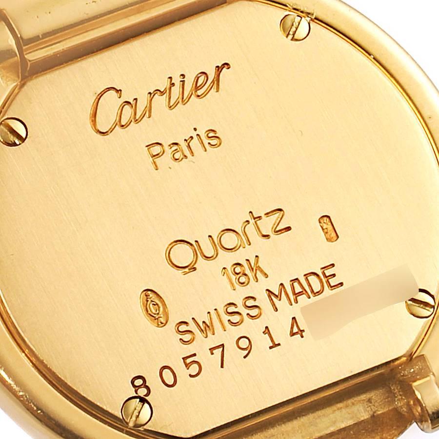 Cartier Colisee 18K Yellow Gold Silver Dial Ladies Watch 1