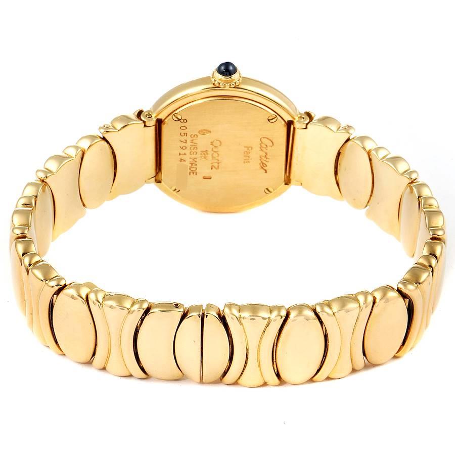 Cartier Colisee 18K Yellow Gold Silver Dial Ladies Watch 2