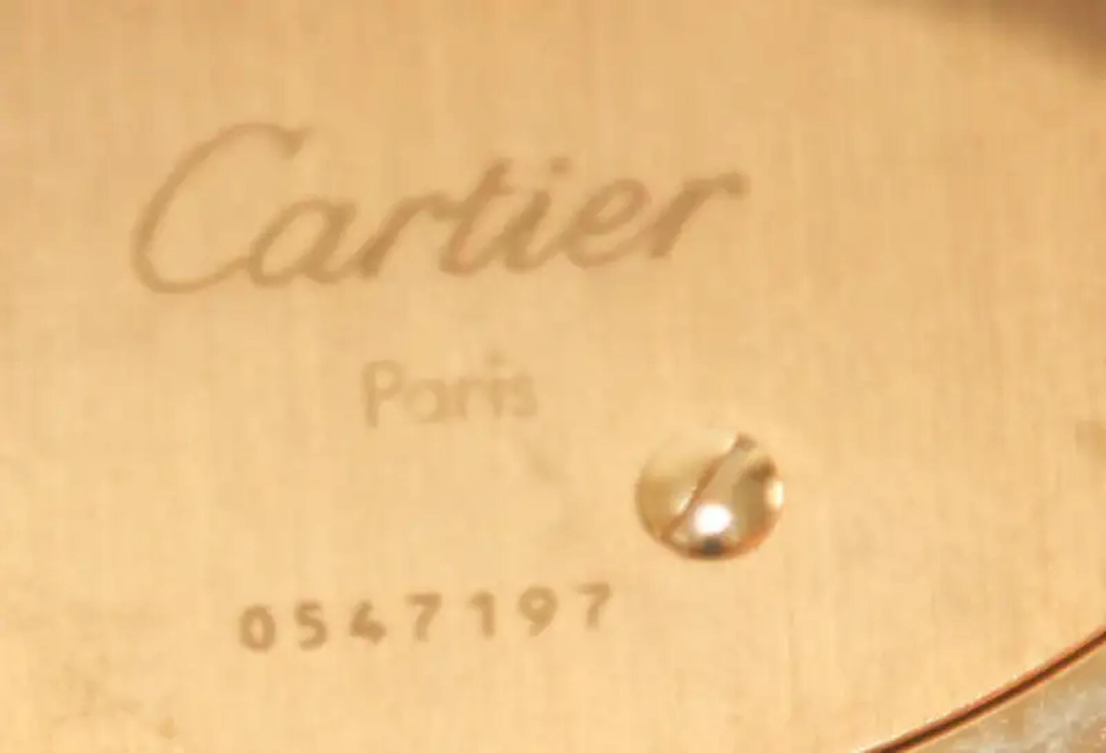 Cartier Colisee Art Deco Travel Desk Clock 24-Karat Gold-Plated 6