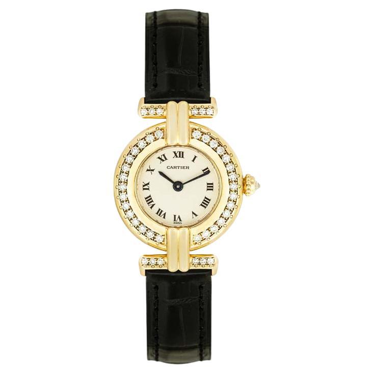 Cartier Colisee B Yellow Gold Diamond Set 2997 For Sale