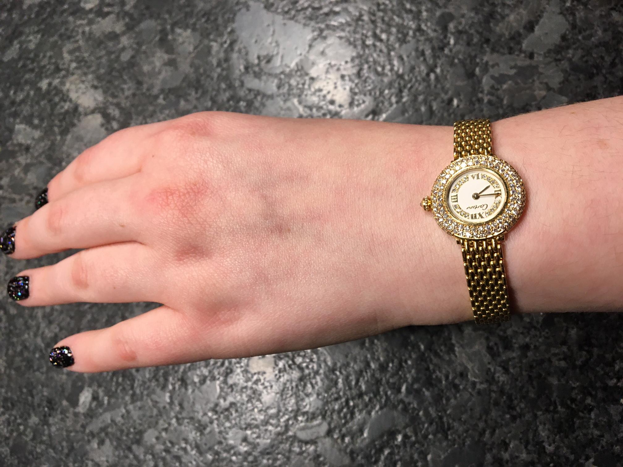 Cartier Colisee Diamant 18 Karat Gelbgold Armbanduhr 1