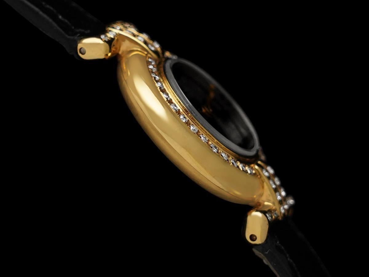 Cartier Colisee Ladies Vendome Vermeil Watch - 18K Gold over Sterling Silver For Sale 1