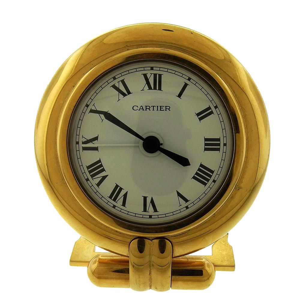 cartier travel clock for sale