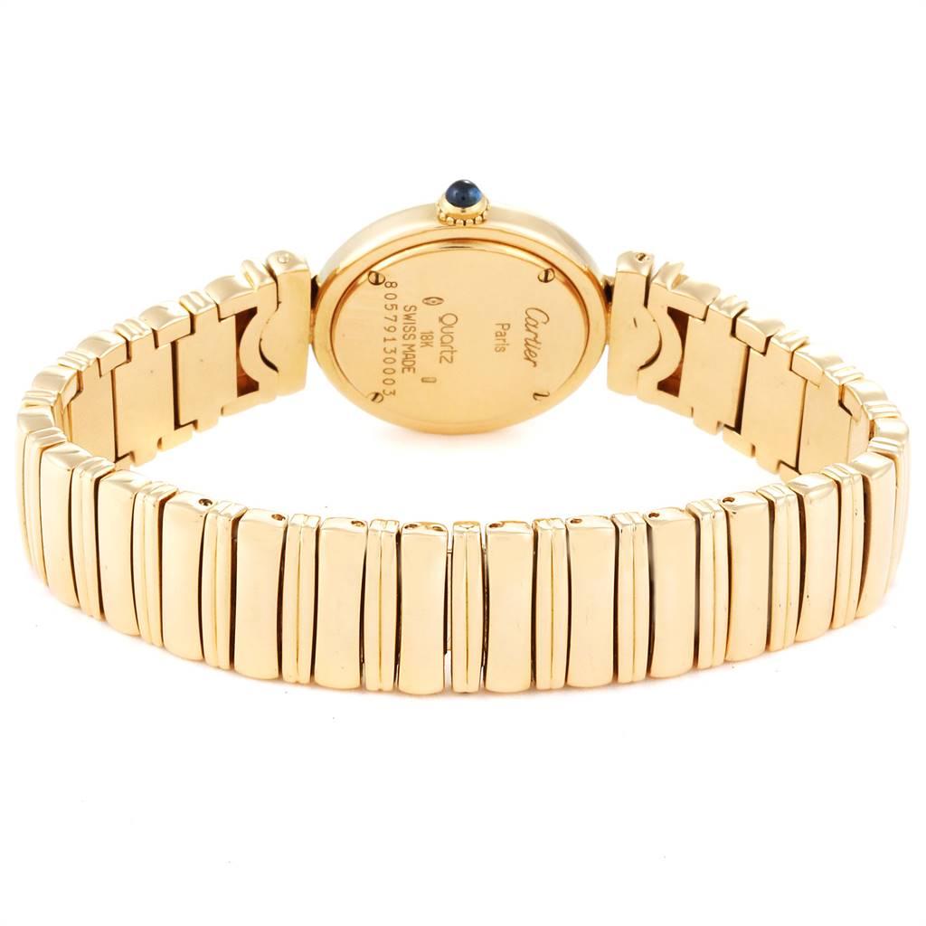 Cartier Colisee VLC 18 Karat Yellow Gold Sapphires Ladies Watch 1