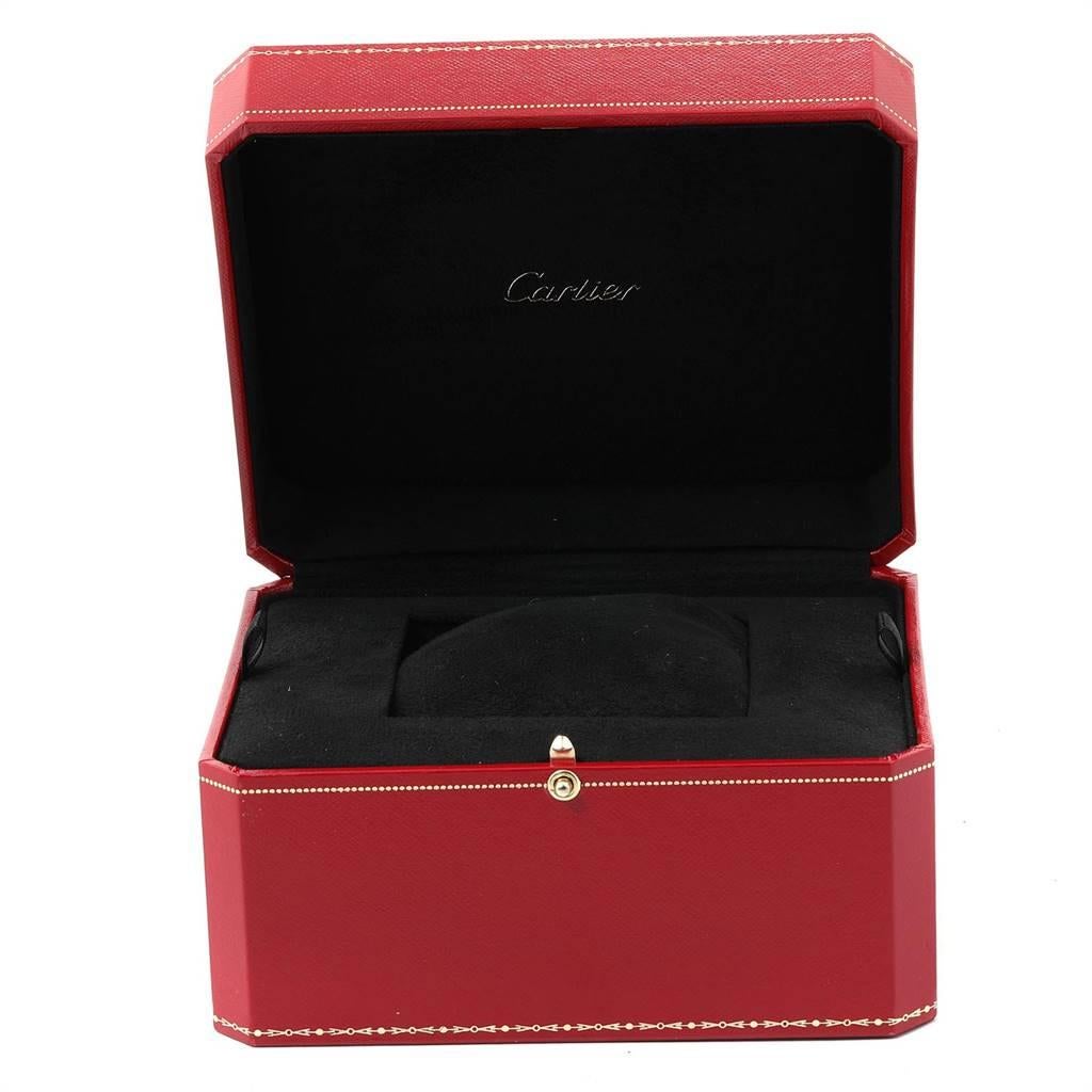 Cartier Colisee VLC 18 Karat Yellow Gold Sapphires Ladies Watch 3