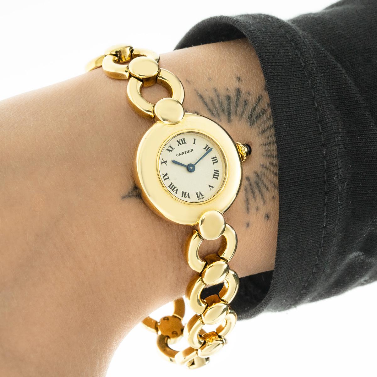 Cartier Colisée Or Jaune 24mm 1989 1 en vente 4